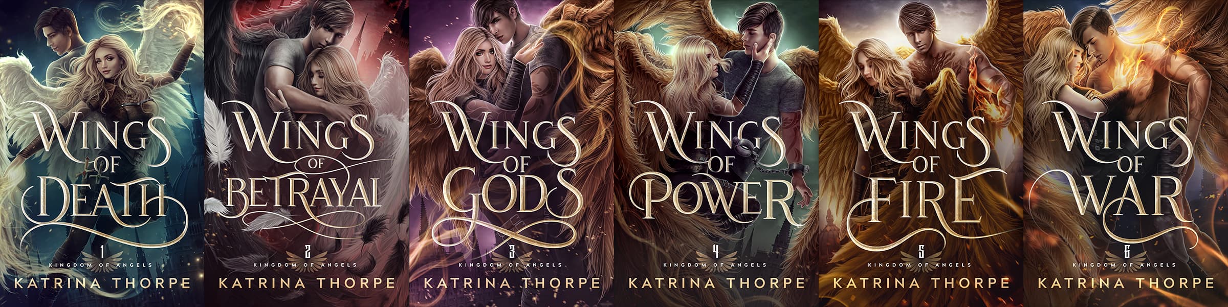 The six books of the Kingdom of Angels series